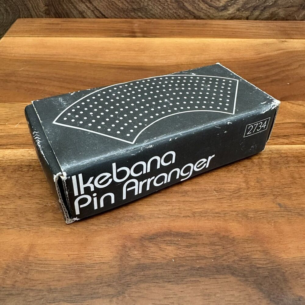 Two's Company Ikebana Pin Arranger Fan Shape Florist Frog Flower Arrangement - Picture 2 of 10